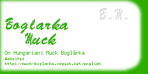 boglarka muck business card