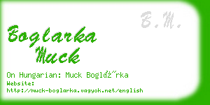 boglarka muck business card